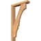 Ekena Millwork Balboa Block Smooth Bracket w/ Offset Brace, Western Red Cedar, 3 1/2"W x 16"D x 28"H BKT0402X16X28BOA05SWR - alternate 1